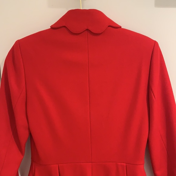 NWT Ted Baker Red Scalloped Coat SOLD OUT - Picture 5 of 6